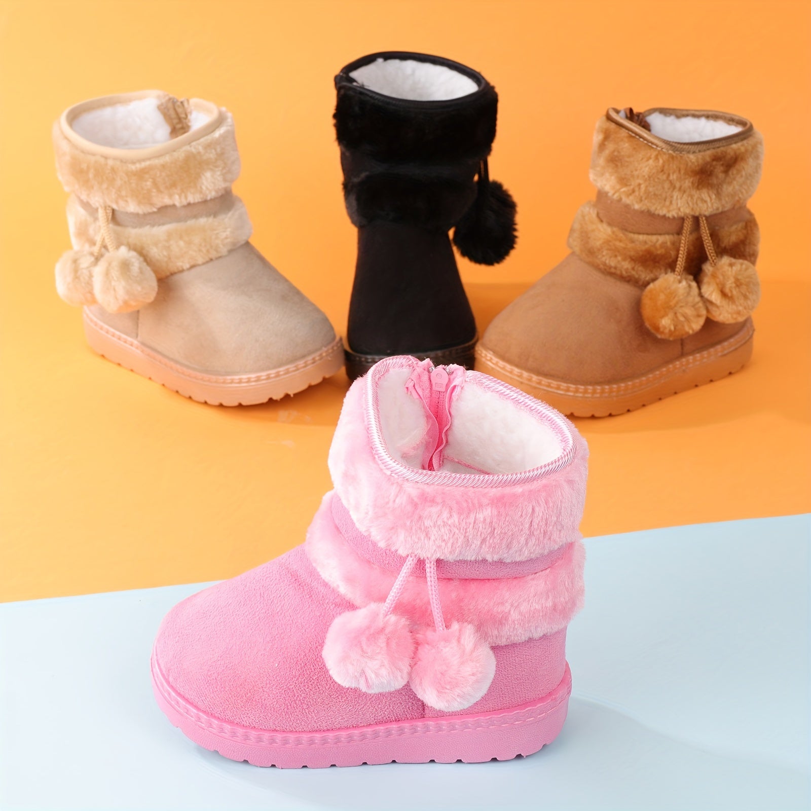 Chloe - Fleece Knusse Antislip Laarzen voor Meisjes in de Sneeuw