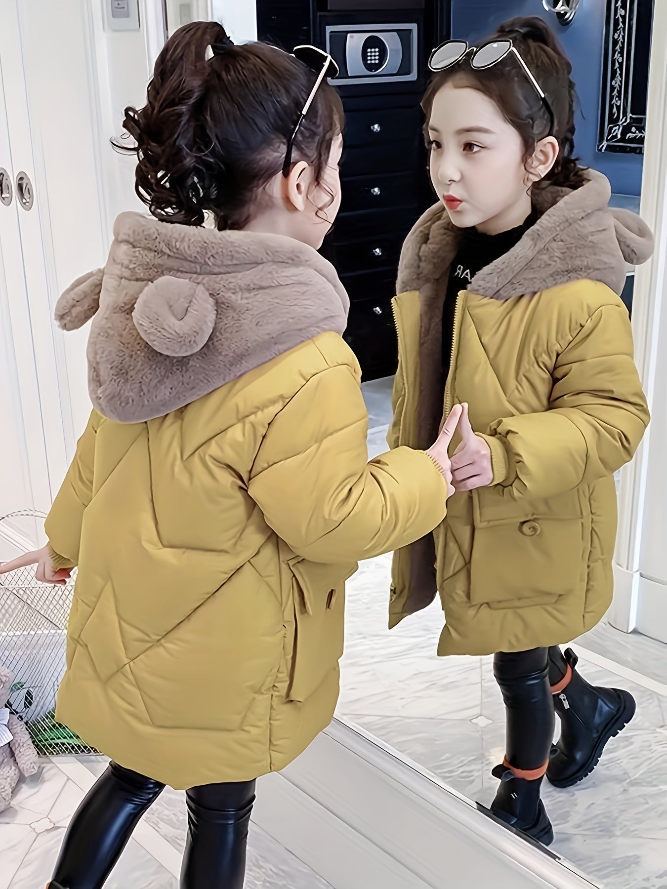 Nina - Schattige Polyester Parka voor Winter voor Meisjes