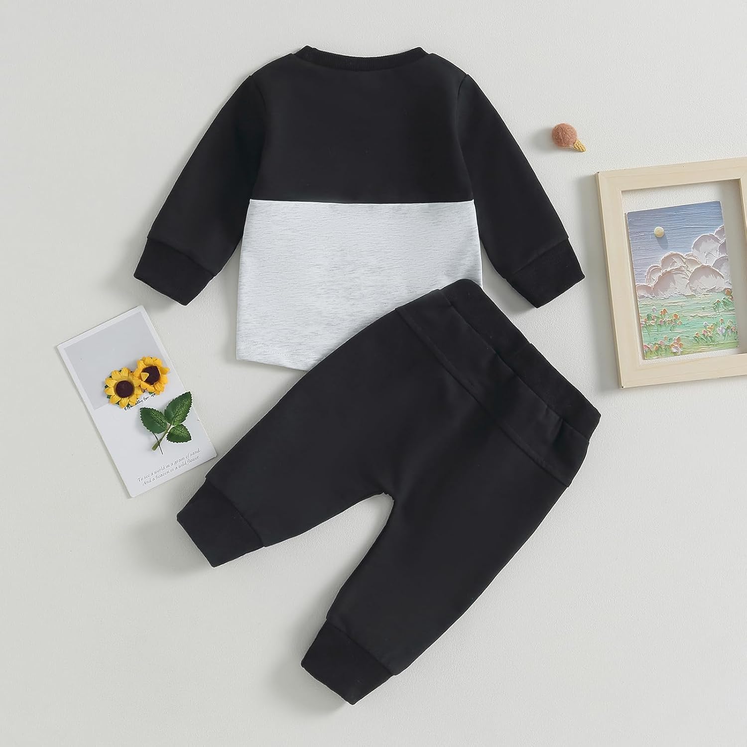 Baby Jogger Set Winter - Contrast Sweatshirt en Broek voor Comfort in de Koude