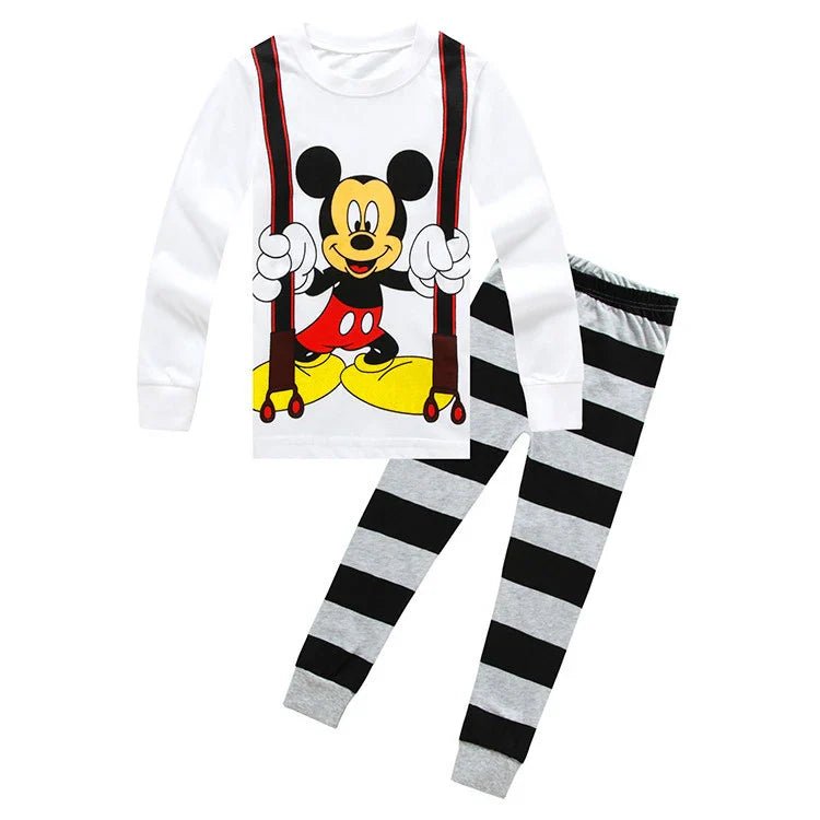 Minnie Mouse Tweekleurige Pyjama Set voor Kinderen - Lotte Prinsessen Pyjama met Stipjes