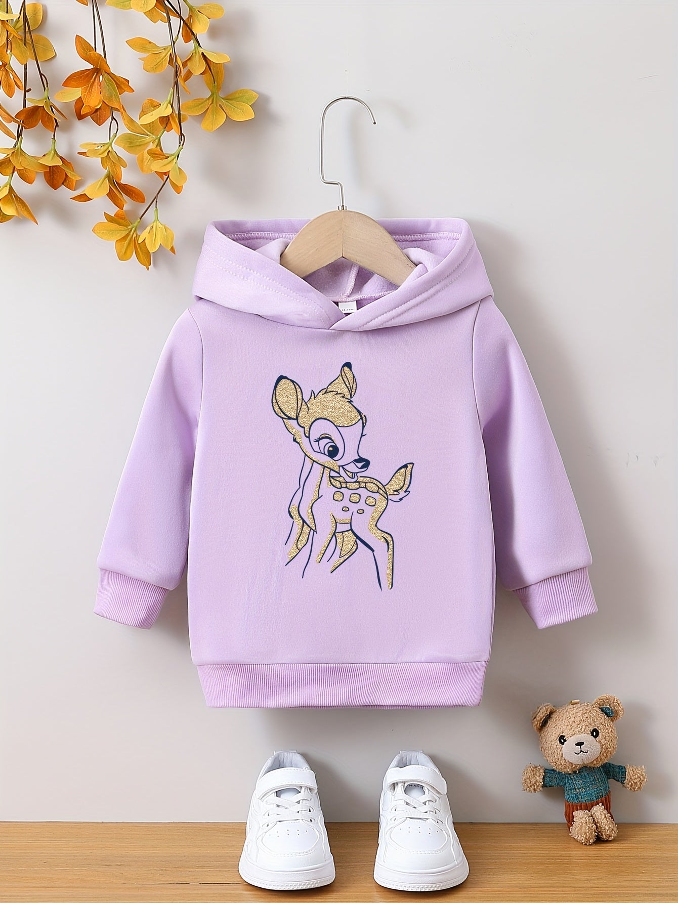 Zoe - Peuter Meisjes Hoodie met Cartoon Dierenprint