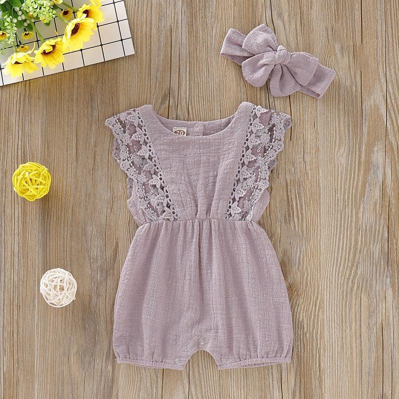 Lace Romper met Strik