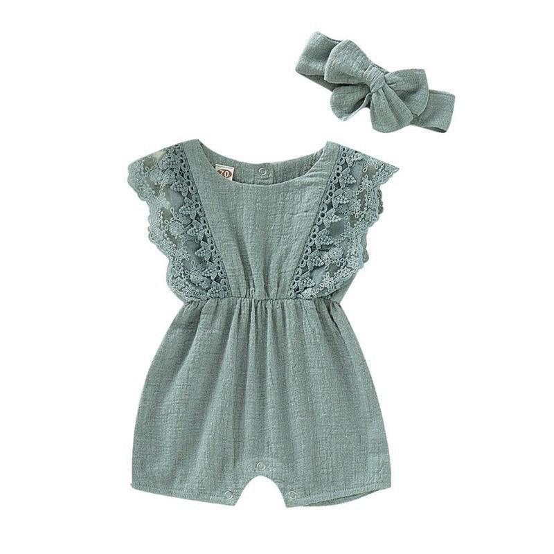 Lace Romper met Strik